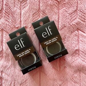 ELF e.l.f. Lock on Liner & Brow Cream-Espresso-Set of 2